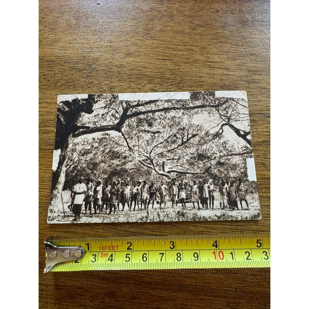 RARE Vintage Italian Somaliland Somalia Bajuni People Strada di Burgao Postcard - Picture 7 of 8